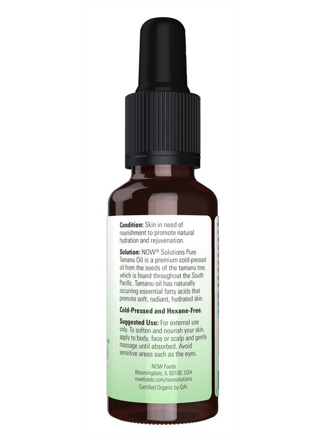 now Solutions, Organic Tamanu Oil, Certified Organic and 100% Pure, Promotes Hydration and Rejuvenation, 1-Ounce - Image 2