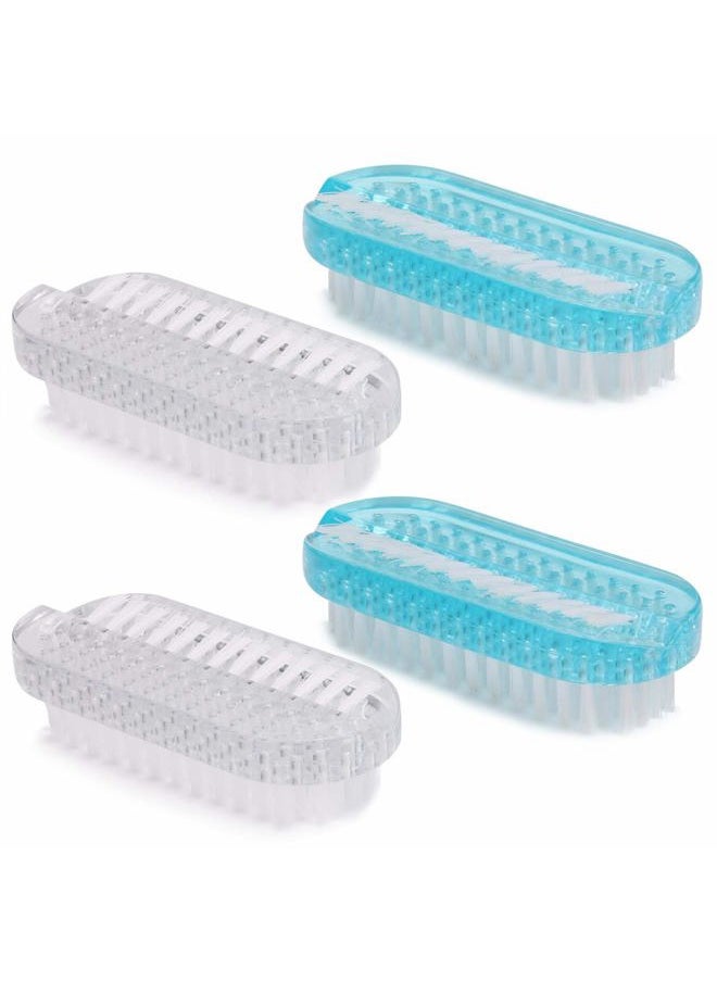 Tbestmax Cleaning Nail Brush Handle Scrubbing Brushes (Plastic Brush-4 Pcs)  - Image 1