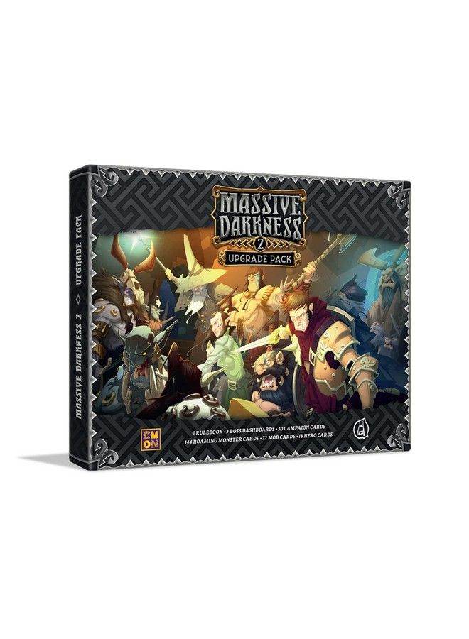 CMON Massive Darkness 2 Upgrade Pack ; Tabletop Miniatures Game ; Cooperative Strategy Board Game For Adults And Teens ; Ages 14+ ; 16 Players ; Average Playtime 60 Minutes ; Made By Cmon - Image 1