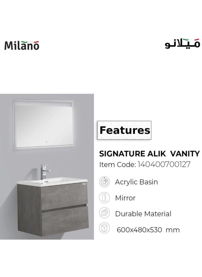 DANUBE HOME Milano Signature Alik Mfc Vanity W/Mirrorset (2Pcs/Set)  - Image 4