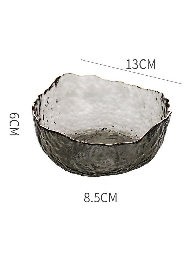 سلطانية زجاجية لسلطة الفواكه رمادي 13x13x6سم - Image 5