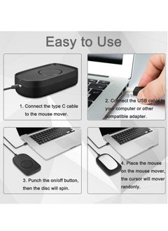 Captaintech Mouse Mover Jiggler, Undetectable Mouse Mover Jiggler for Computer Laptop Awakening, Mechanical Mouse Jiggler with Drive Free USB Port, Simulate Mouse Automatic Random Movement, Keeps PC Active  - Image 5