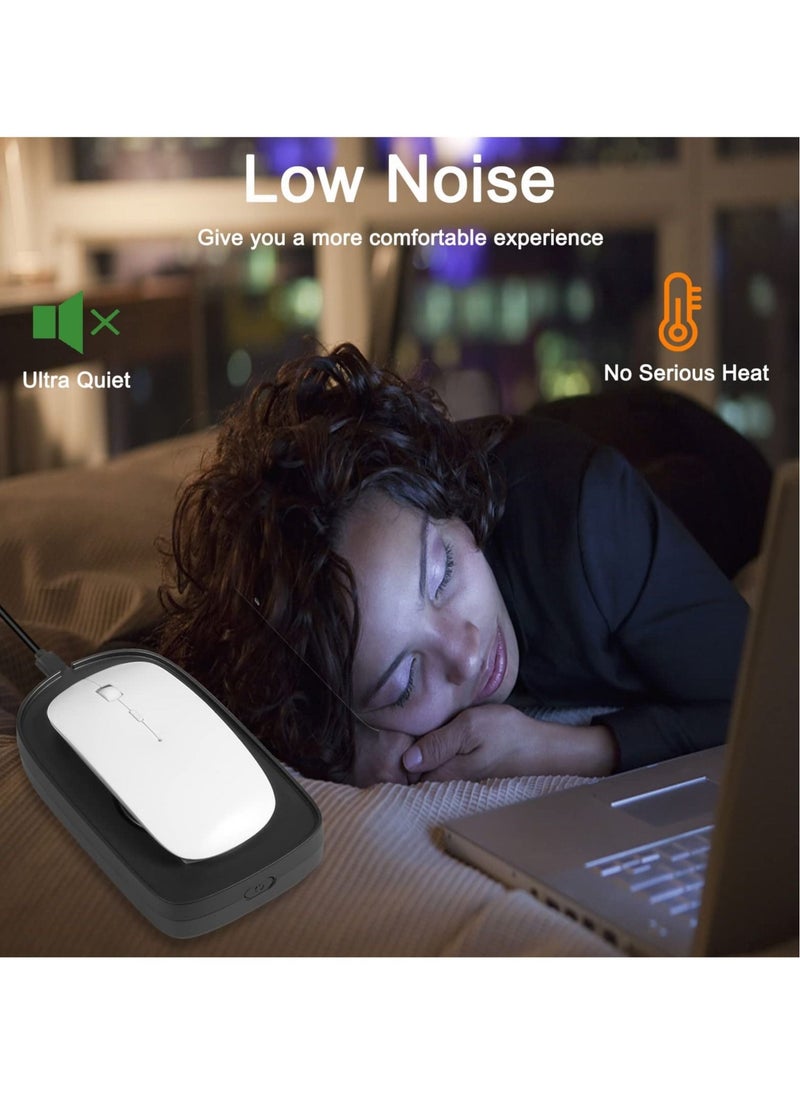 Mouse Mover Jiggler, Undetectable Mouse Mover Jiggler for Computer Laptop Awakening, Mechanical Mouse Jiggler with Drive Free USB Port, Simulate Mouse Automatic Random Movement, Keeps PC Active