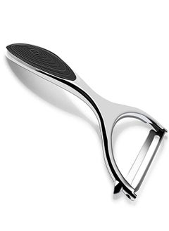 KASTWAVE Peeler, stainless steel serrated knife rotary peeler, anti-slip handle for fruit and vegetable kitchen, kitchen utensils, suitable for potatoes, apples, carrots, vegetables, fruits  - Image 1
