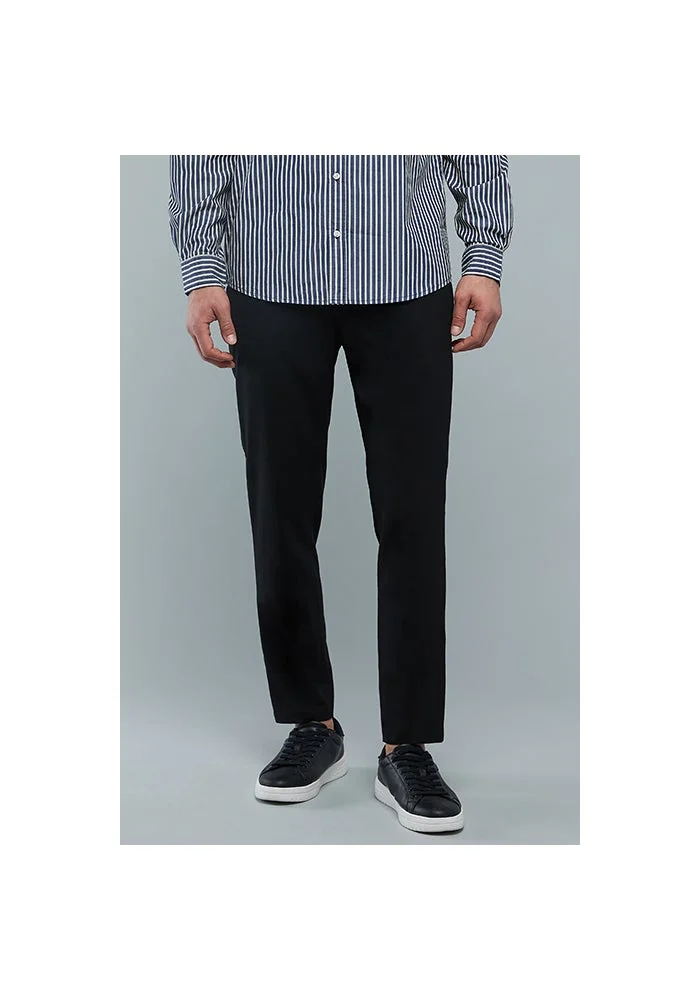 أر أند بي Solid Chinos with Button Closure