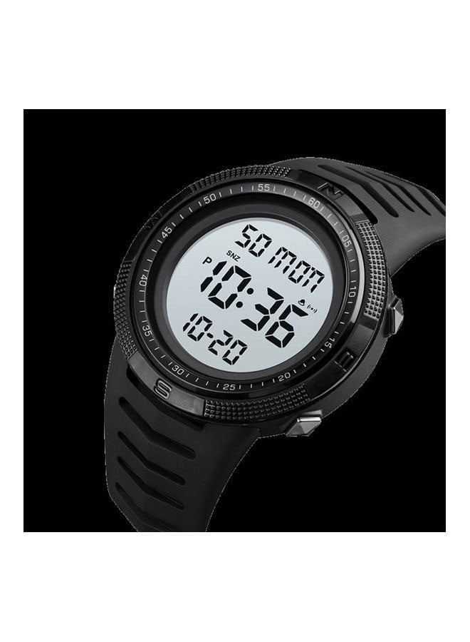 ساعة يد رقمية بسوار من المطاط طراز 1632 للرجال - Image 2