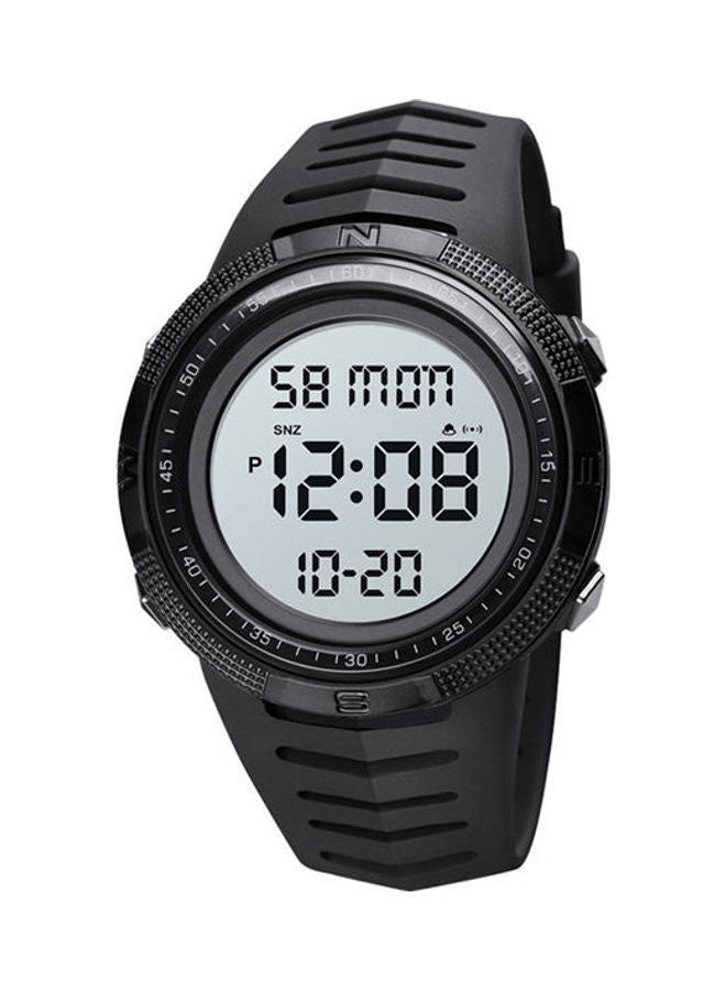 ساعة يد رقمية بسوار من المطاط طراز 1632 للرجال - Image 1