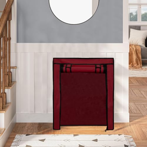 PHILOSHOP Cover for Shoe Rack Home Only for 4-Layer Portable Foldable Shoe Stand Non Woven Zipper Fabric Cover - Image 1