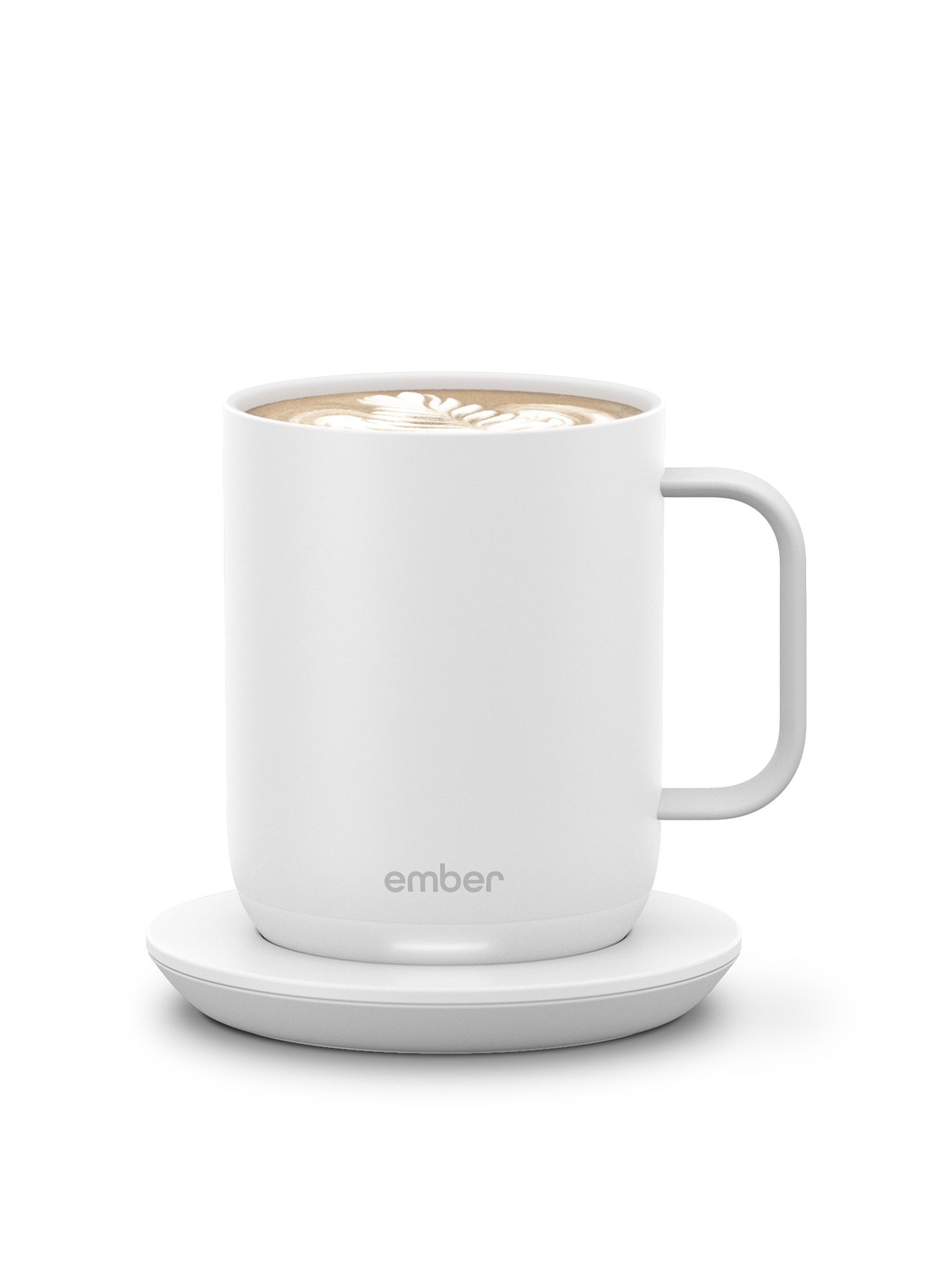 Ember Mug 2 10OZ / 295ML | Temperature Control Mug, Vacuum Insulated Stainless Steel Smart Cup for Coffee, Tea, Water, 90Min Battery Life, iOS/Android - White 