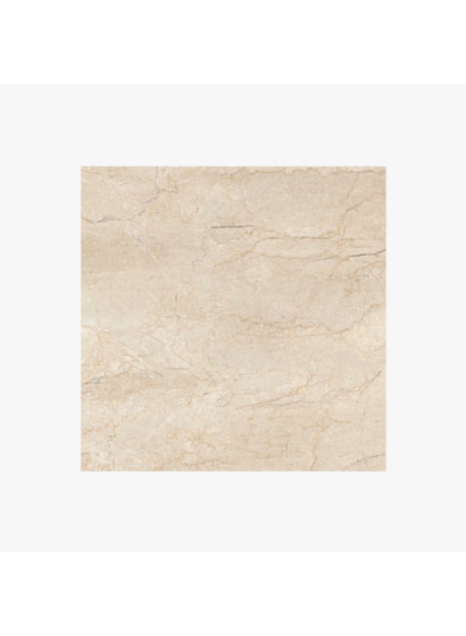 SOMANY Nueva Toscana Crema FP 600x600MM Polished Floor Tile – 11mm Thickness | Premium Crema Marble Look Ceramic Tile for Luxury Flooring | 1.44 SQM