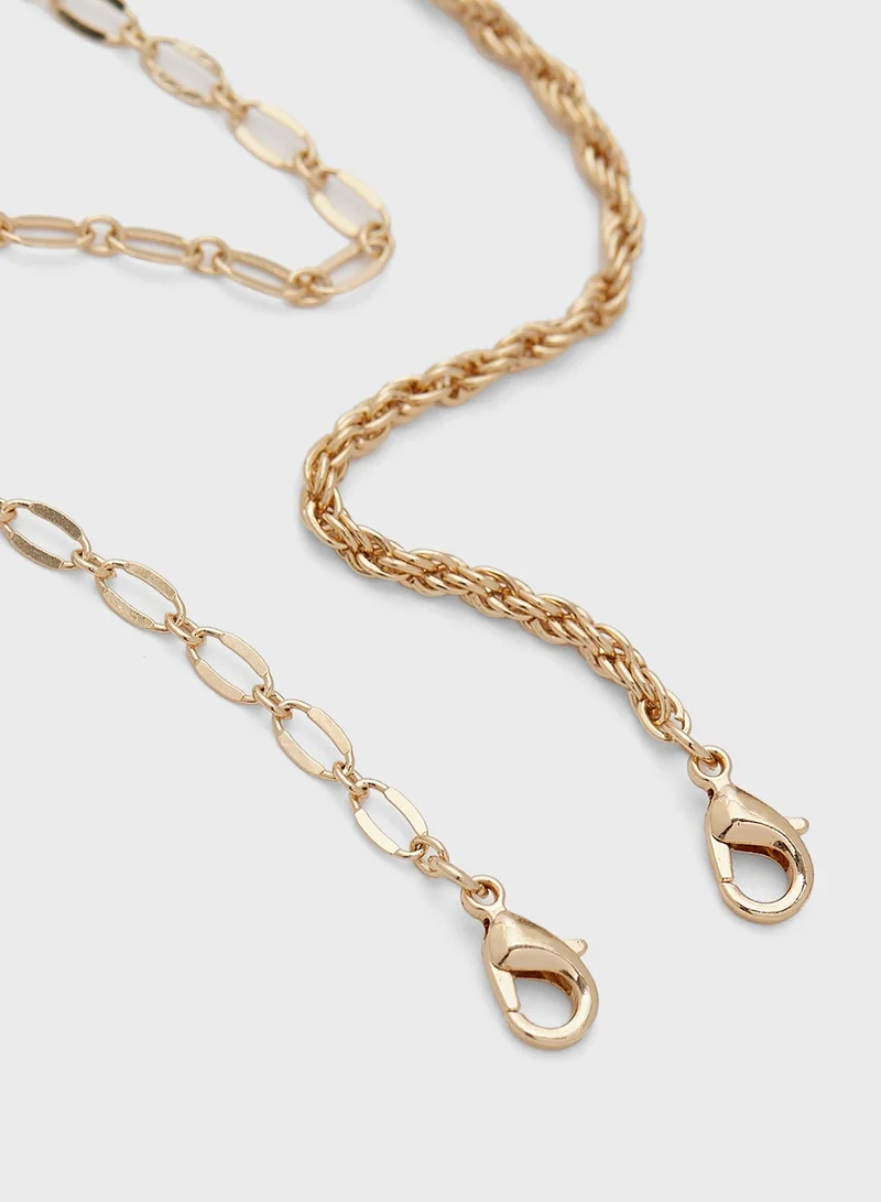 ELLA 2 Pack Chain Anklet