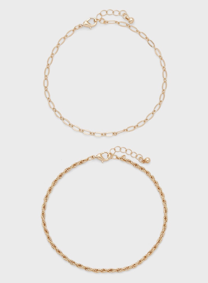 ايلا سلسلة خلخال عبوتين - Image 2