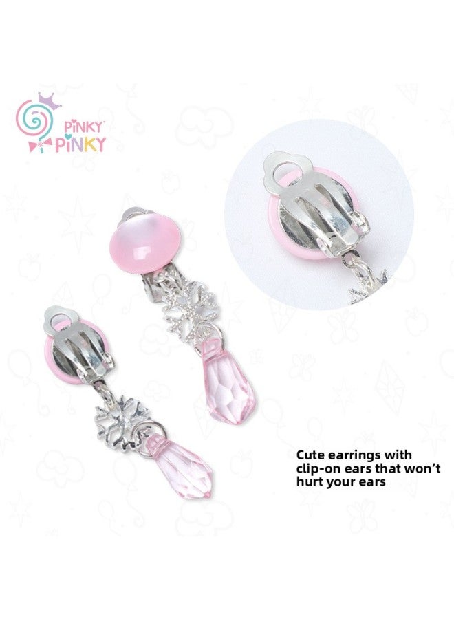 Children's Magic Wand Earrings Set Fairy Magic Wand Princess Girl's Birthday Gift Play Toy-Color:PNK027  - Image 5