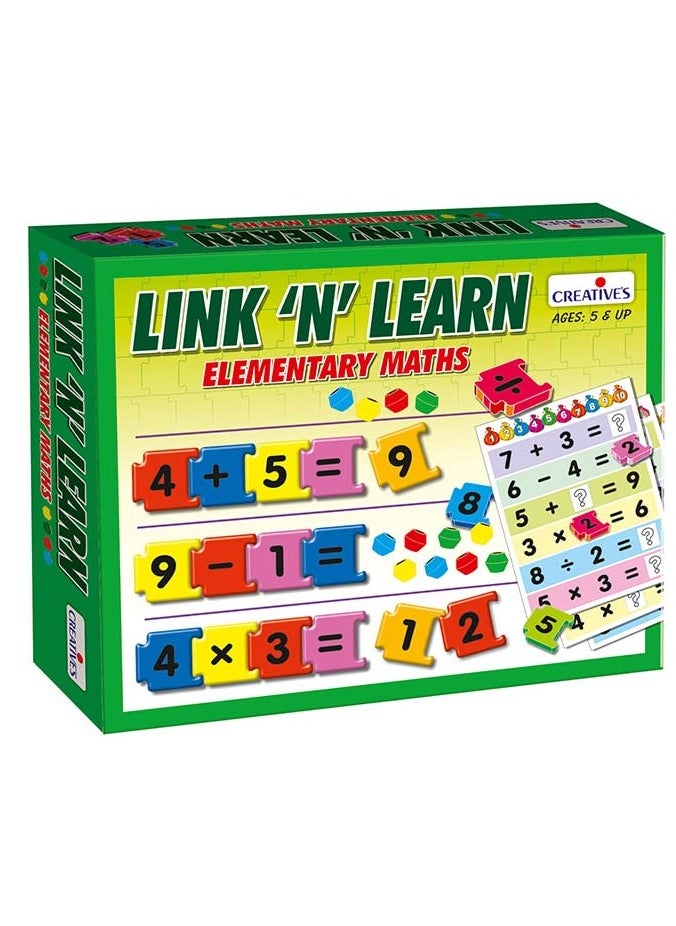 Creative's - Creativie's Link N Learn Elementary Math’s | Introduction to Multiplication & Division |Mathematics Learning Game | Educational Game for Kids 5 & Up - Image 1