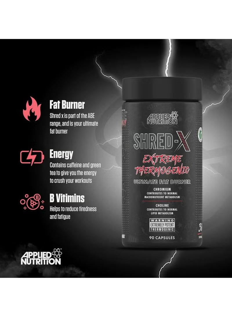 Applied Nutrition Shred X Extreme Thermogenic 90 Capsules - Image 4