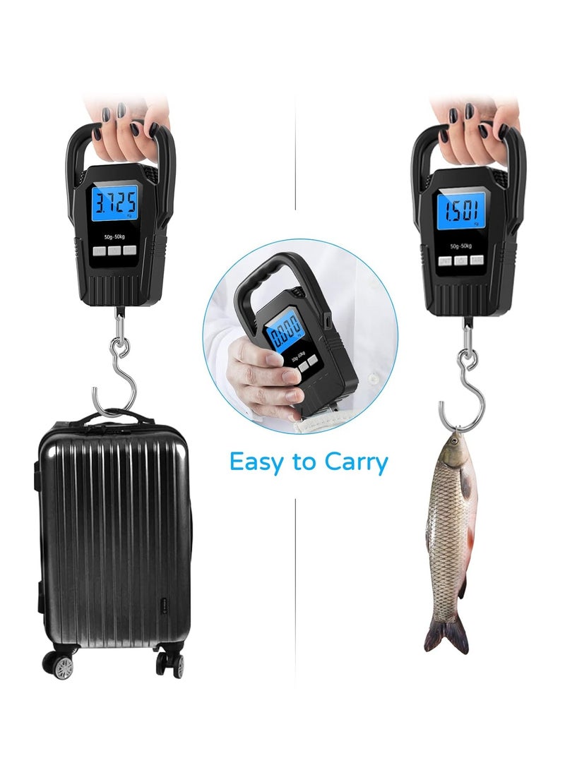 ميزان الأمتعة الرقمي، ميزان السمك الرقمي، ميزان الصيد، ميزان تعليق إلكتروني دقيق متعدد الاستخدامات، مقياس قياس لصيد الأسماك أو البضائع - Image 2