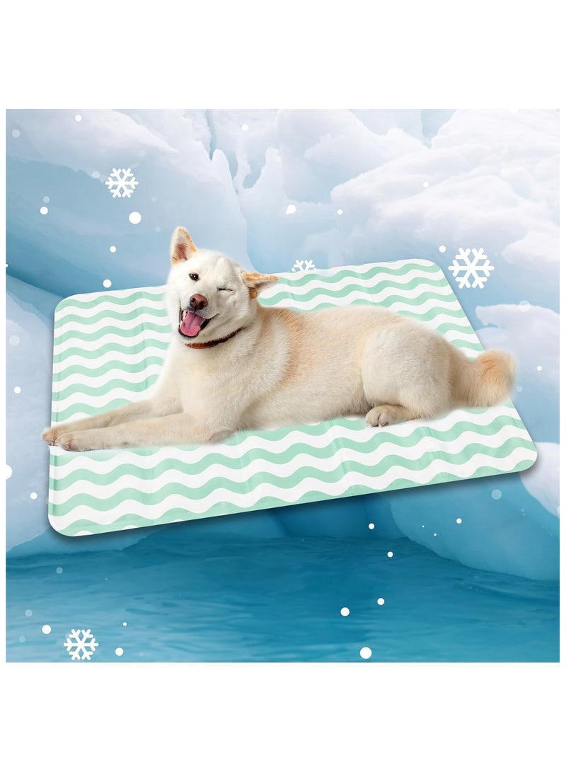 سجادة تبريد ذاتية للكلاب، قابلة للغسل وقابلة للحمل، سجادة تبريد للحيوانات الأليفة للاستخدام الداخلي أو الخارجي، وسادة نوم من جل البوليمر غير السام، وسادة تبريد صيفية للكلاب الصغيرة والمتوسطة والكبيرة. - Image 1