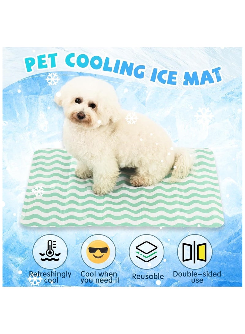 سجادة تبريد ذاتية للكلاب، قابلة للغسل وقابلة للحمل، سجادة تبريد للحيوانات الأليفة للاستخدام الداخلي أو الخارجي، وسادة نوم من جل البوليمر غير السام، وسادة تبريد صيفية للكلاب الصغيرة والمتوسطة والكبيرة. - Image 2