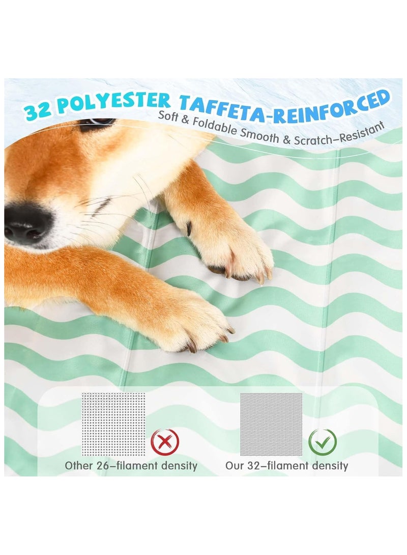 سجادة تبريد ذاتية للكلاب، قابلة للغسل وقابلة للحمل، سجادة تبريد للحيوانات الأليفة للاستخدام الداخلي أو الخارجي، وسادة نوم من جل البوليمر غير السام، وسادة تبريد صيفية للكلاب الصغيرة والمتوسطة والكبيرة. - Image 3