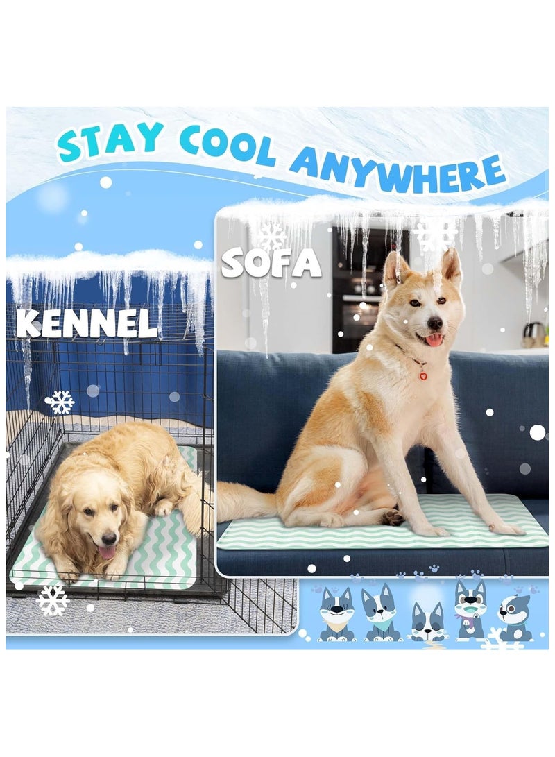 سجادة تبريد ذاتية للكلاب، قابلة للغسل وقابلة للحمل، سجادة تبريد للحيوانات الأليفة للاستخدام الداخلي أو الخارجي، وسادة نوم من جل البوليمر غير السام، وسادة تبريد صيفية للكلاب الصغيرة والمتوسطة والكبيرة. - Image 4