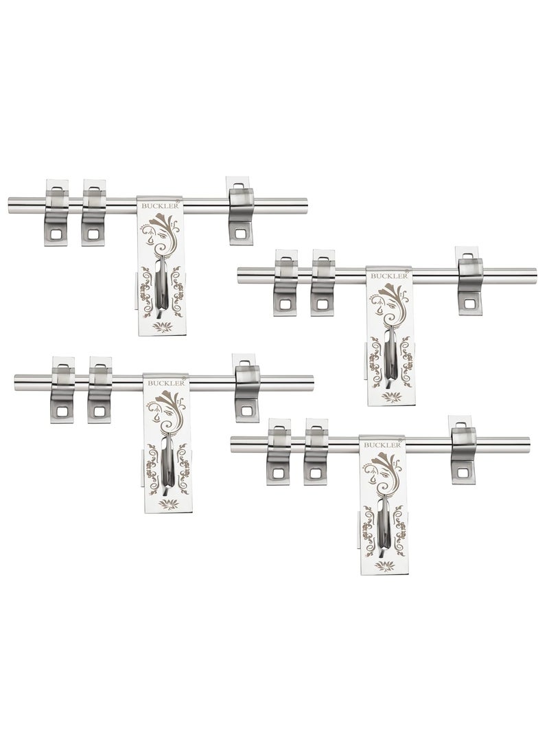 BUCKLER BUCKLER Stainless Steel Aldrop for Main Door Gate Kitchen Bedroom DoorOffice Door and Wooden Doors Ganpati ji Laser Print 14MM3MM 10 Inch 4 4  - Image 5