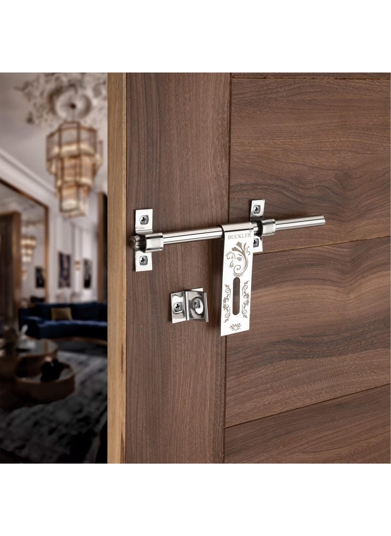 BUCKLER BUCKLER Stainless Steel Aldrop for Main Door Gate Kitchen Bedroom DoorOffice Door and Wooden Doors Ganpati ji Laser Print 14MM3MM 10 Inch 4 4  - Image 4