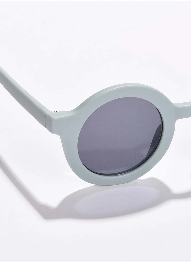 صوص هاوت Black Lens Black Round Sunglasses
