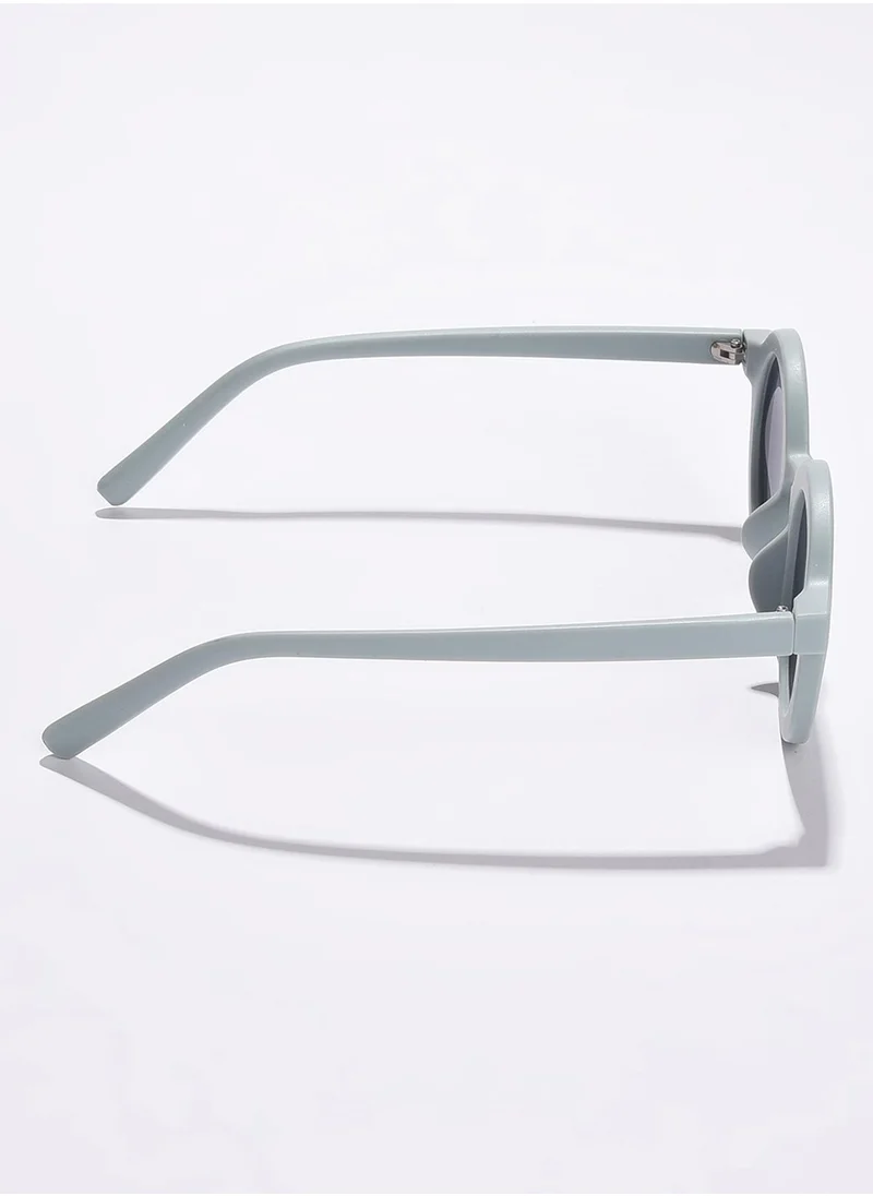 صوص هاوت Black Lens Black Round Sunglasses
