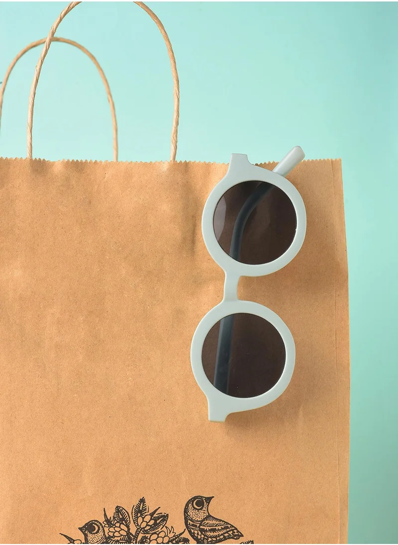 صوص هاوت Black Lens Black Round Sunglasses