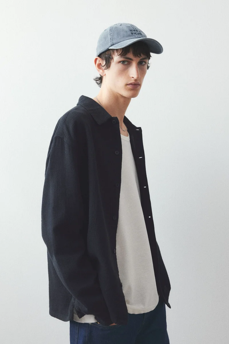 H&M Regular Fit Textured shirt