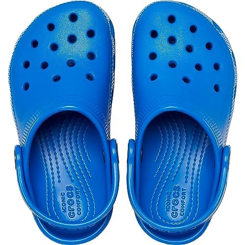 Crocs Kids Classic Clog (Toddler) - Clogs for Kids - Synthetic Upper - Ventilation Holes - Round Toe Blue Bolt 5 Toddler M - Image 4