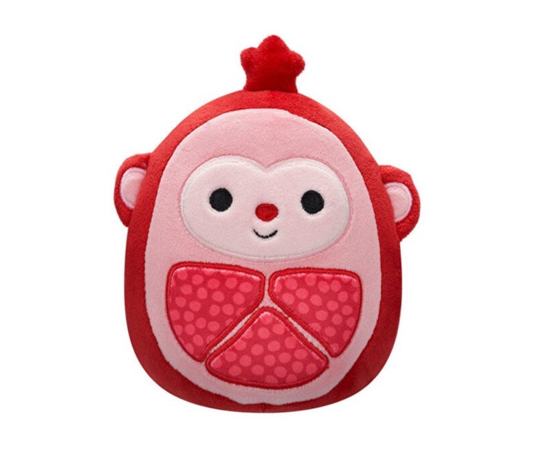 Squishmallows Little Plush Cardona Red Pomegranate Monkey Plush Toy  â€“ 13 cm Soft Collectible Stuffed Animal - Image 1