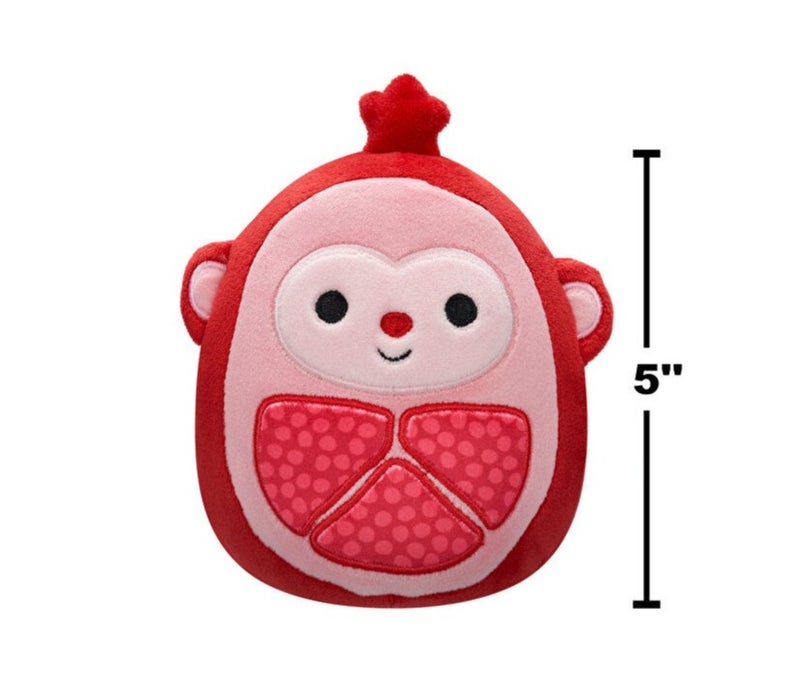 Squishmallows Little Plush Cardona Red Pomegranate Monkey Plush Toy  â€“ 13 cm Soft Collectible Stuffed Animal - Image 5