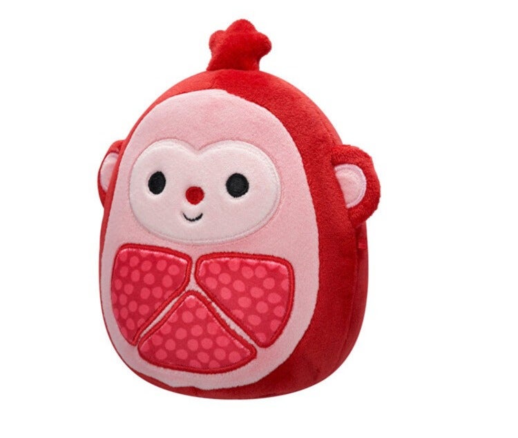 Squishmallows Little Plush Cardona Red Pomegranate Monkey Plush Toy  â€“ 13 cm Soft Collectible Stuffed Animal - Image 2