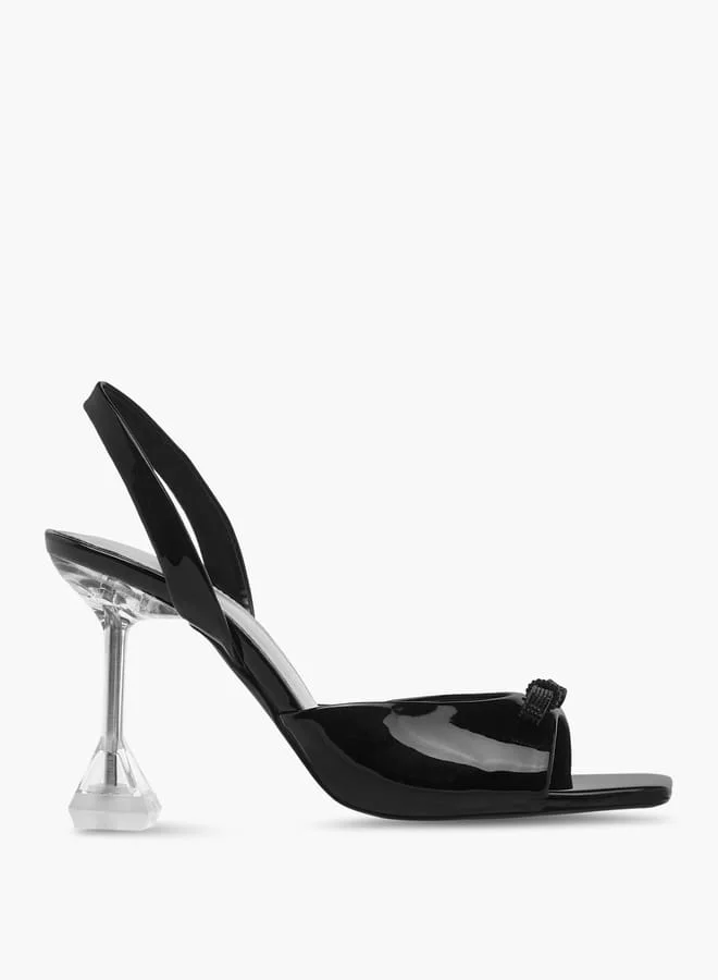 سيليست صنادل نسائية بكعب ستيليتو وزينة فيونكة