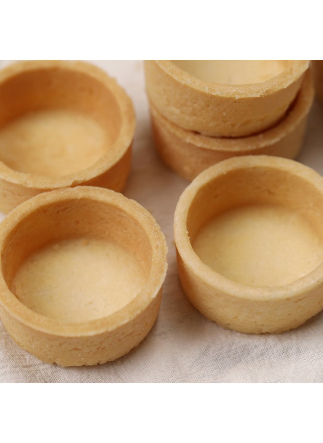 Generic Tower Shell Tart Shell Fruit Tower French Flowing Heart Egg Tart Skin Grouting Cookies Baking Semi-finished Materials-Specifications: Original Tower Shell 4.7cm*216 Pieces  - Image 3