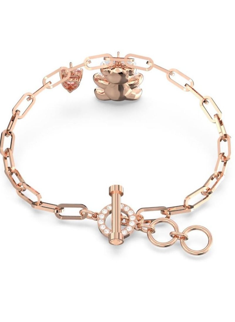 Generic - Swarovski Teddy White Bear Bracelet Rose Gold Tone Plated - Image 1