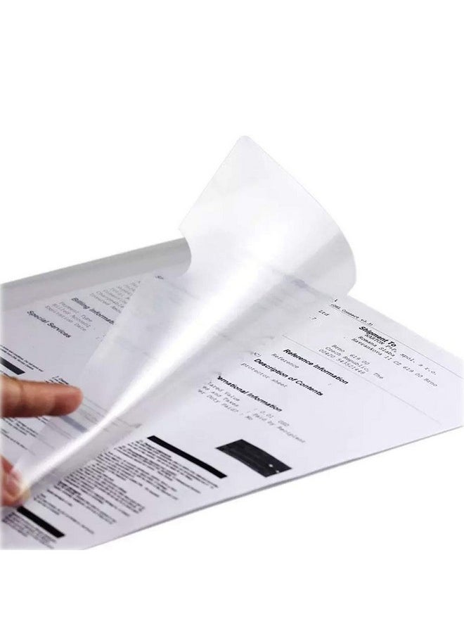 Wiekyze - Ltype Plastic Folder Safe Project Pockets Transparent Clear Document Folder 12Pcs For A4 Paperplastic Paper Jacket Sleeves In Assorted Project Folders - Image 1