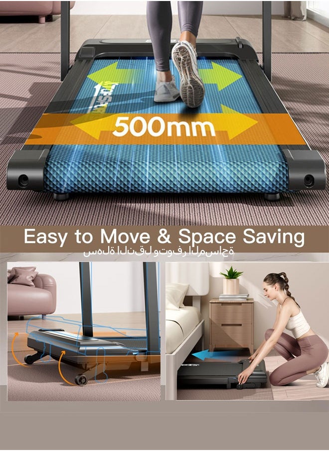 WEMART 3 in 1 Walking Pad,treadmill for home,walking pad treadmill with Handle Bar,foldable treadmill with incline,Treadmill for Home Office  - Image 4