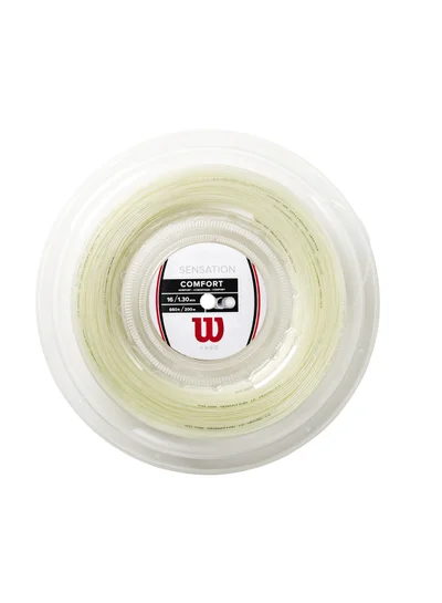 Wilson Sensation Tennis String Gauge 16 (1.3mm) - Reel 200m, Clear