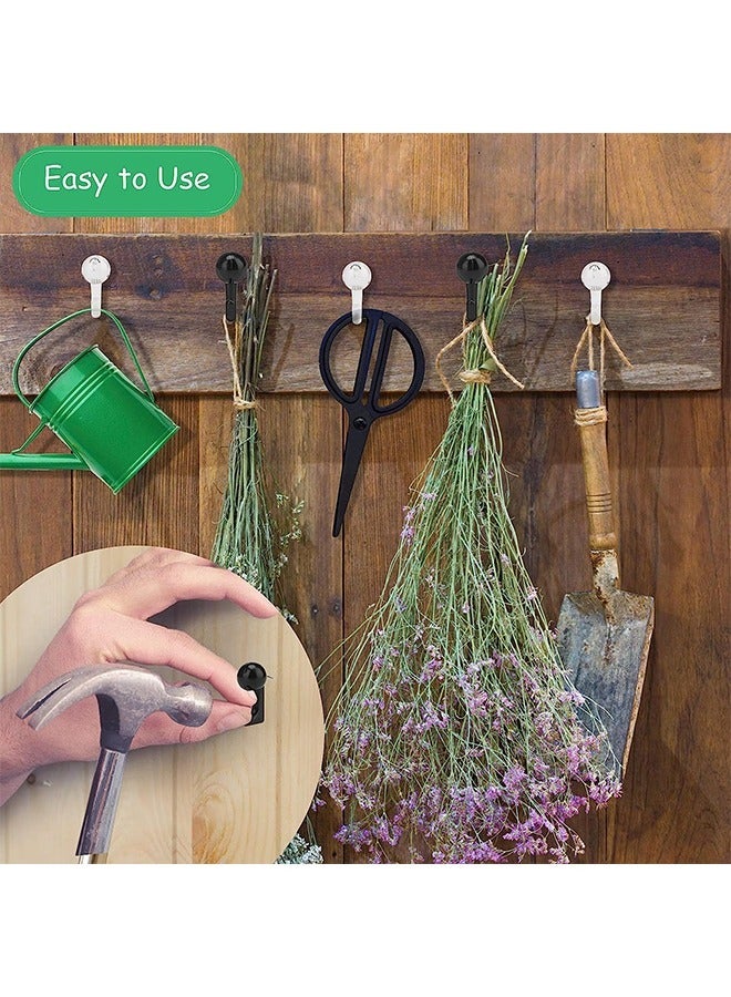 50 قطعة من خطاطيف دبوس الدفع على شكل خريطة بلاستيكية ، خطافات لوحة الفلين ، خطاف مسامير الإبهام الزخرفية للوحة الإعلانات الجدارية للصور (أسود) - Image 3