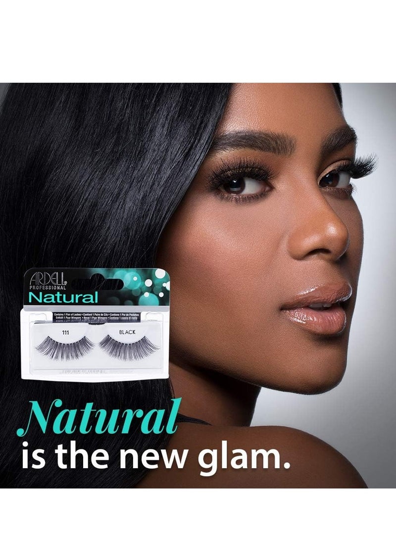 Ardell Natural111 False Eyelashes Black - Image 2