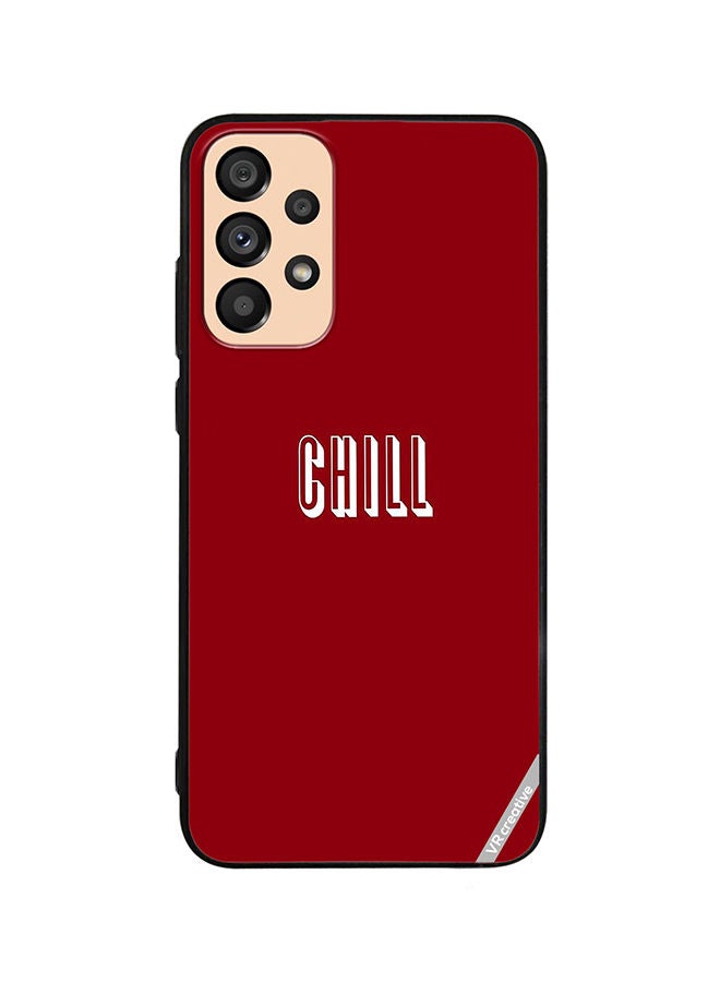 VR CREATIVE Protective Case Cover For Samsung Galaxy A33 5G Chill In Red Design Multicolour - Image 1