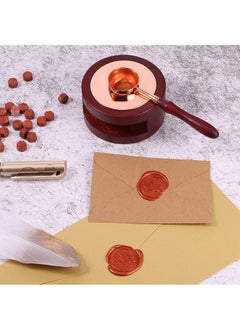 LENND Sealing Wax Warmer, Wax Seal Kit with Candle Furnace Melting Wax Spoon Tealight Candles  - Image 4