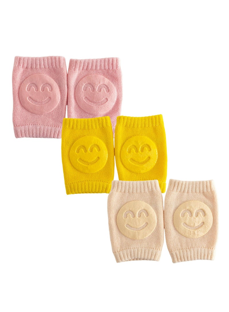 3 قطع شراب و غطاء قطن للبيبي لمنطقة الركبة و الكوع بوجه سليكون - Image 1