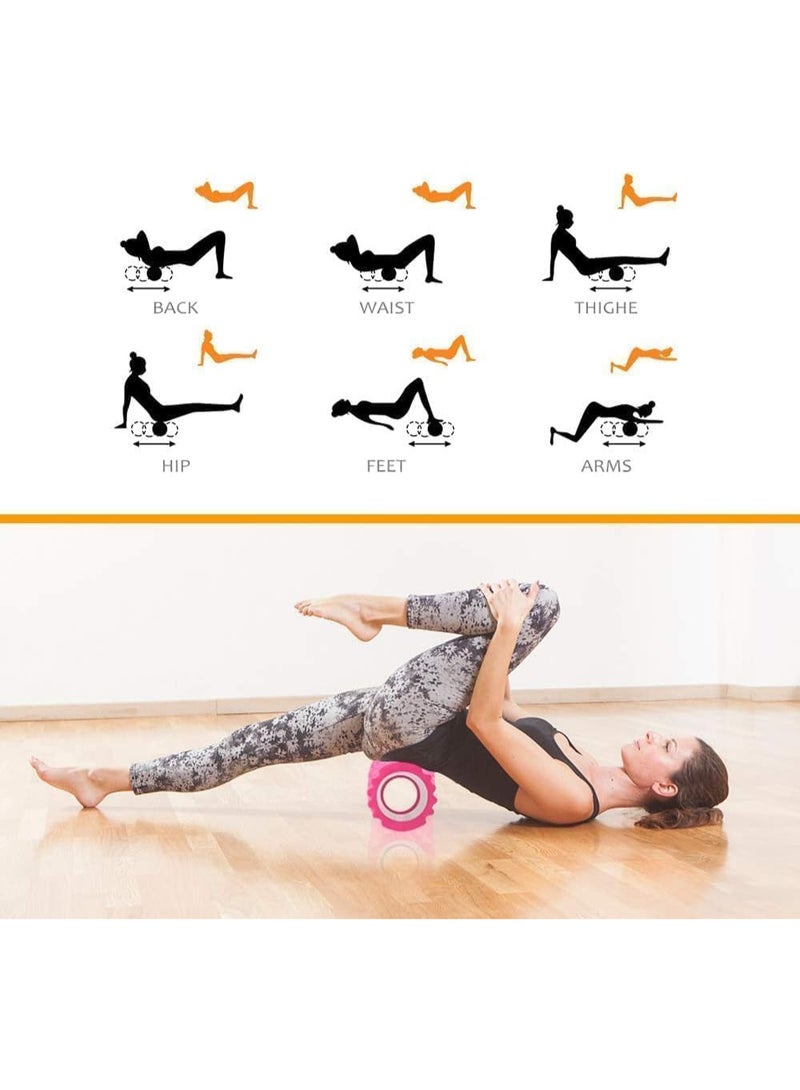 Foam Roller for Deep Muscle Massage and Tension Relief – Ideal for Yoga, Pilates, and Relaxation Exercises – Lightweight, 33 cm Length - Image 2