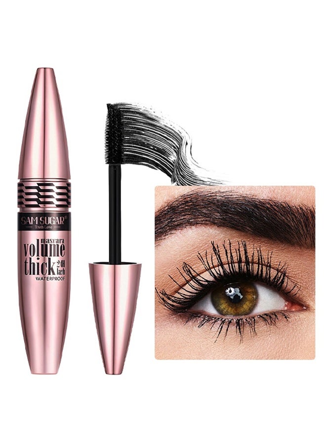 SAM SUGAR Mascara Volume Thick 24H Lash Waterproof-3D Mascara, Non Smudging, Long Lasting Thick Mascara,Smudge-Proof Mascara Long-Lasting No Flaking Natural No Clumping, All Day Exquisitely Full (Black) - Image 2