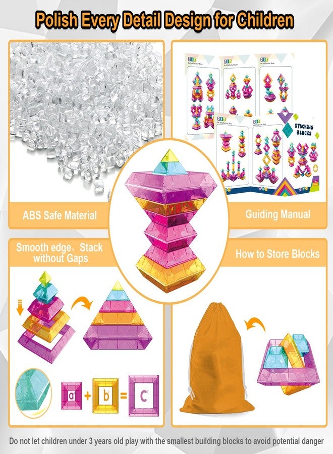 WSKC Building Blocks 48 PCS Stacking Toys for Kids 3 4 5 6 Years Old, Preschool Learning Activities for Toddlers 3-4 Years, STEM Educational Learning Toys Gifts for Boys Girls - Image 4