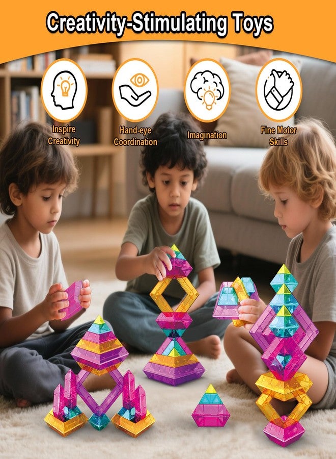 WSKC Building Blocks 48 PCS Stacking Toys for Kids 3 4 5 6 Years Old, Preschool Learning Activities for Toddlers 3-4 Years, STEM Educational Learning Toys Gifts for Boys Girls - Image 2