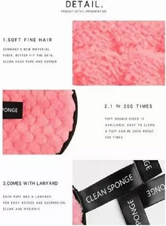 Glamezone Remover Pads Reusable Cotton Wipes Microfiber Make Up Makeup Remover - Image 5